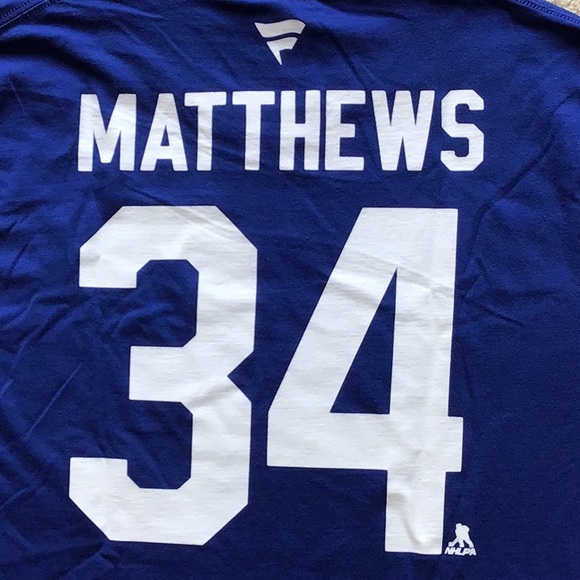 BRAND NEW MATTHEWS 34 Toronto Maple Leafs T Shirt size Medium - Picture 2 of 6